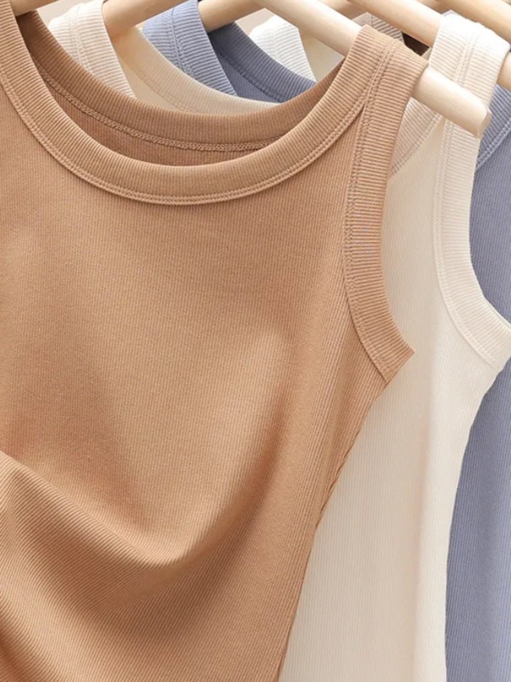 Free People Long Beach Ribbed Racerback Swing Tank Bundle Grey & Tan Small